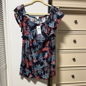 Floral Ruffle Sleeve Top
J Jill love linen